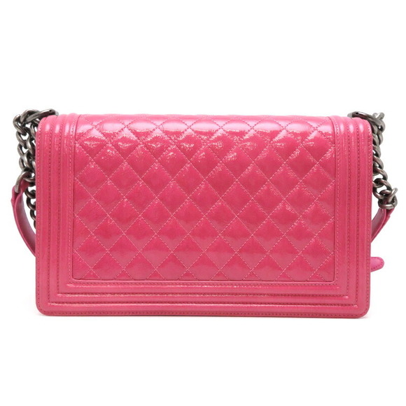 Chanel Chain  Boy Pink Shoulder Patent Bag - Picture 1 of 10